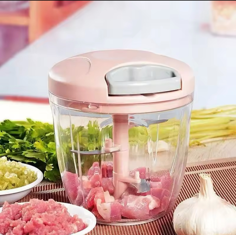500ML Manual Meat Mincer Garlic Chopper Rotate Garlic Press Crusher