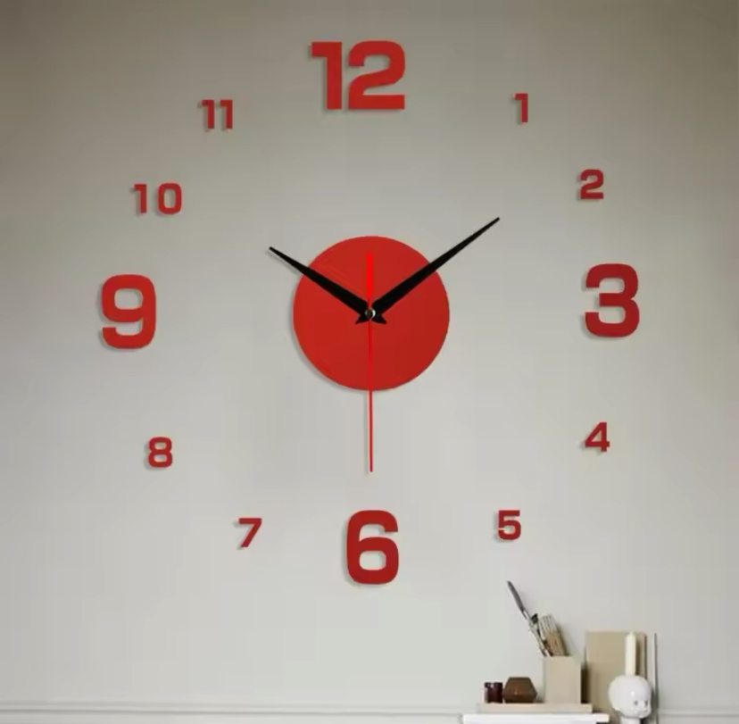 Creative Frameless DIY Wall Clock